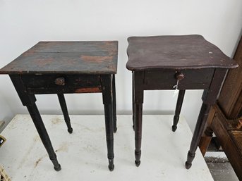 Two Antique Side Tables