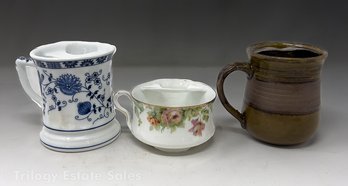 Lot Of Three Mustache Cups