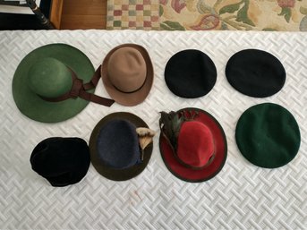 Eight Vintage Womens Hats