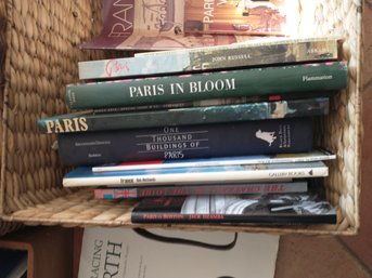 Paris Art Books In Basket