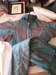 Vintage Womens Coulior Ski Jacket & Pants Irridescent Purple/Blue