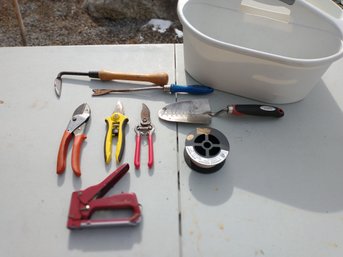 Assorted Gardening Hand Snips  & Tools