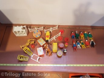 Vintage Assorted Fisher Price Accesories & Playmobil Figures