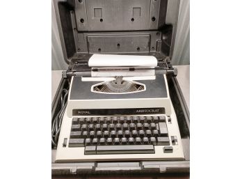 Royal Aristocrat Typewriter W/ Case