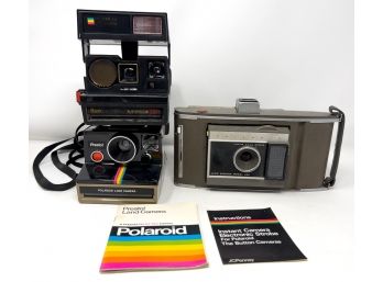 Vintage Polaroid FIlm Cameras Landcamera J66 Presto Sun 660