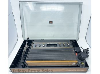 Atari CX2600 Video Computer System With Covered Game Organizer