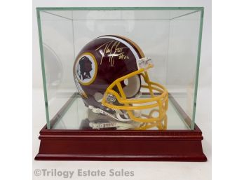 Redskins NFL #10 Robert Griffin Autographed Riddell Mini Helmet In Steiner Display Case