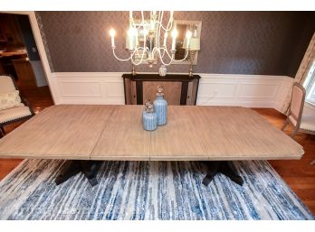 Hooker Furniture Corsica Rectangle Pedestal Dining Table W/2-20in Leaves