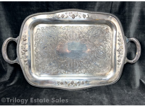 William Rogers 5915 Large Silver Plate Tray