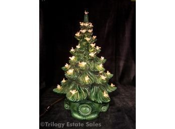 Vintage Ceramic Lighted Christmas Tree  WORKING!