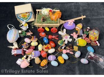 Lot Of Small Easter Tree Ornaments Decorations