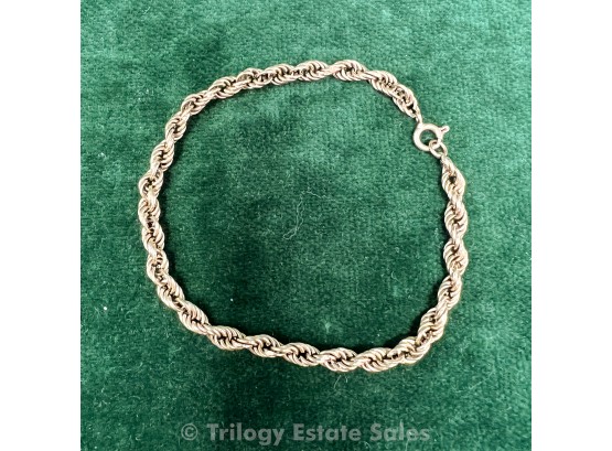 18kt Gold Rope Chain Bracelet #2