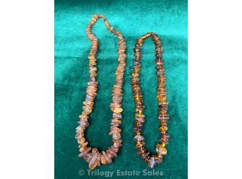 Two Amber Necklaces