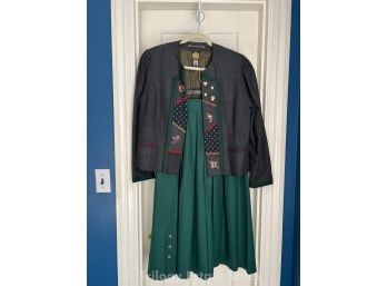 Hammerschmid Size 38 Wool/Poly Austrian Jacket With Wool Skirt