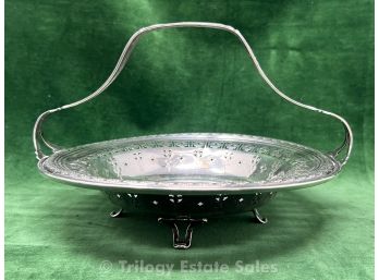 Whiting Sterling Silver Footed Basket #4847 10.860ozt