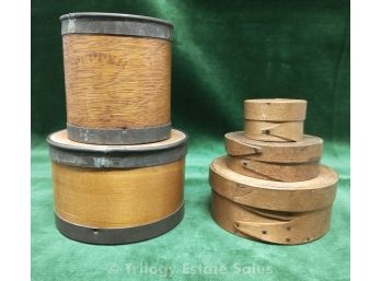 Five Round Boxes