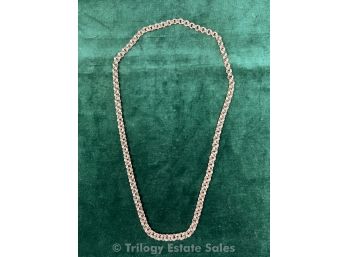 14kt Gold Double Hollow Link Necklace 58.4g