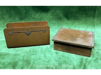 SilverCrest Bronze & Sterling Cigarette Box