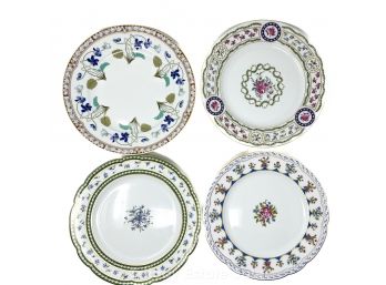 Four Limoges Dinner Plates