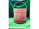 Antique Firkin Painted Bucket