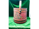 Antique Firkin Painted Bucket