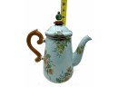 Mackenzie-Childs Camp Coffee Pot With Wood Handle