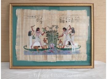 Dr Rajab Papyrus Institute Menna Hunting And Fishing Framed