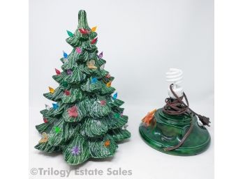 Vintage 16' Ceramic Lighted Christmas Tree