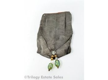 The Alchemists Silver Fabric Pocket Brooch