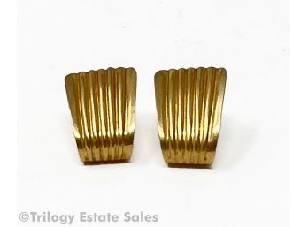 14kt Gold Pierced Earrings 1.0gram