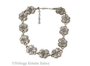 Danecraft Sterling Silver Flower Necklace