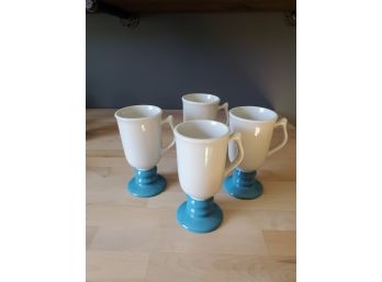 Set Of Four Hall Pedestal Mugs