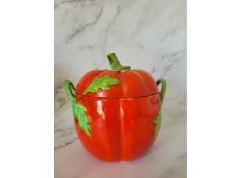 Vintage Tomato Covered Jar