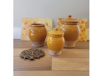 ROWE Canisters And Fall Kitchen Pieces