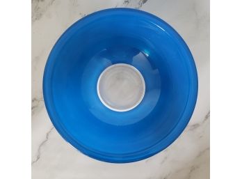 Pyrex Blue Clear Bottom Bowl