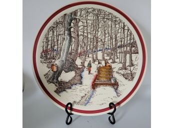 Tapping For Sugar - WInter Themed Platter - 14'