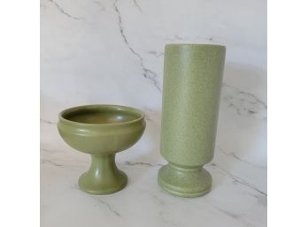 Floraline  McCoy Green Pottery Pieces