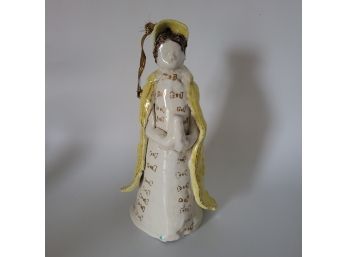 Studio Pottery Caroler Figure  Bell,  9'