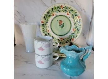 Floral Pottery Lot