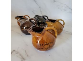Small Souvenir Pottery Pitchers, Collectible