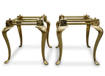 Pair Of Brass Table Bases
