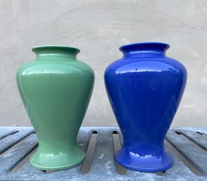 A Pair Of Mid Century Trenton Pottery Company Vases