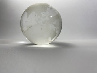 Crystal Globe Paperweight