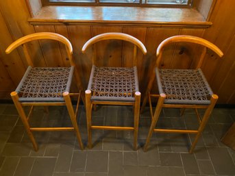 Three Barstools By John Vogel