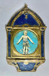 Antique Icon In Wood And Gesso