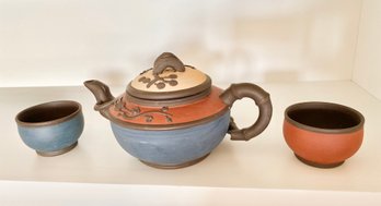 Chinese Yixing Tea Pot And Cups