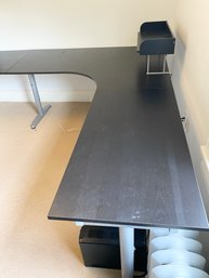 IKEA RIGHT SIDE CORNER DESK WITH EXTENSION