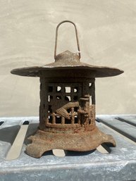 Antique Cast Iron Japanese Lantern
