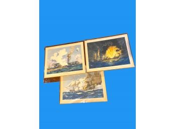 Vintage Prints Of War Ships