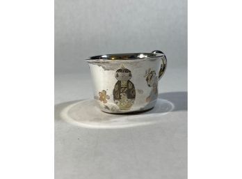 Mid Century Japanese Sterling Silver Baby Cup